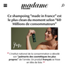 article madame figaro shampoing poudre douceur lait d'amande