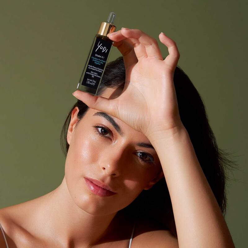 Shake it oil with vegetable retinol charcoal and a yodi brand